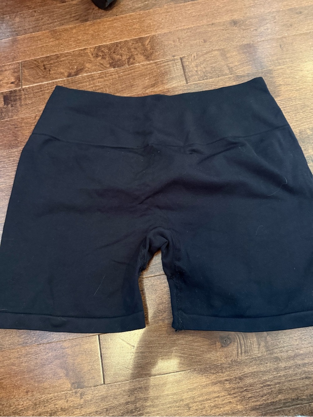 Black workout shorts